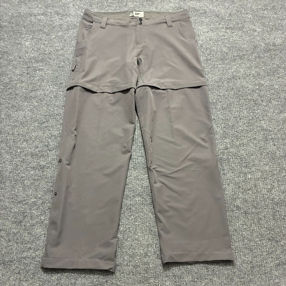 Alpine Design Womens Cargo Pants 12 Gray Zip-Off Convertible Roll Tab Outdoor - Picture 2 of 12